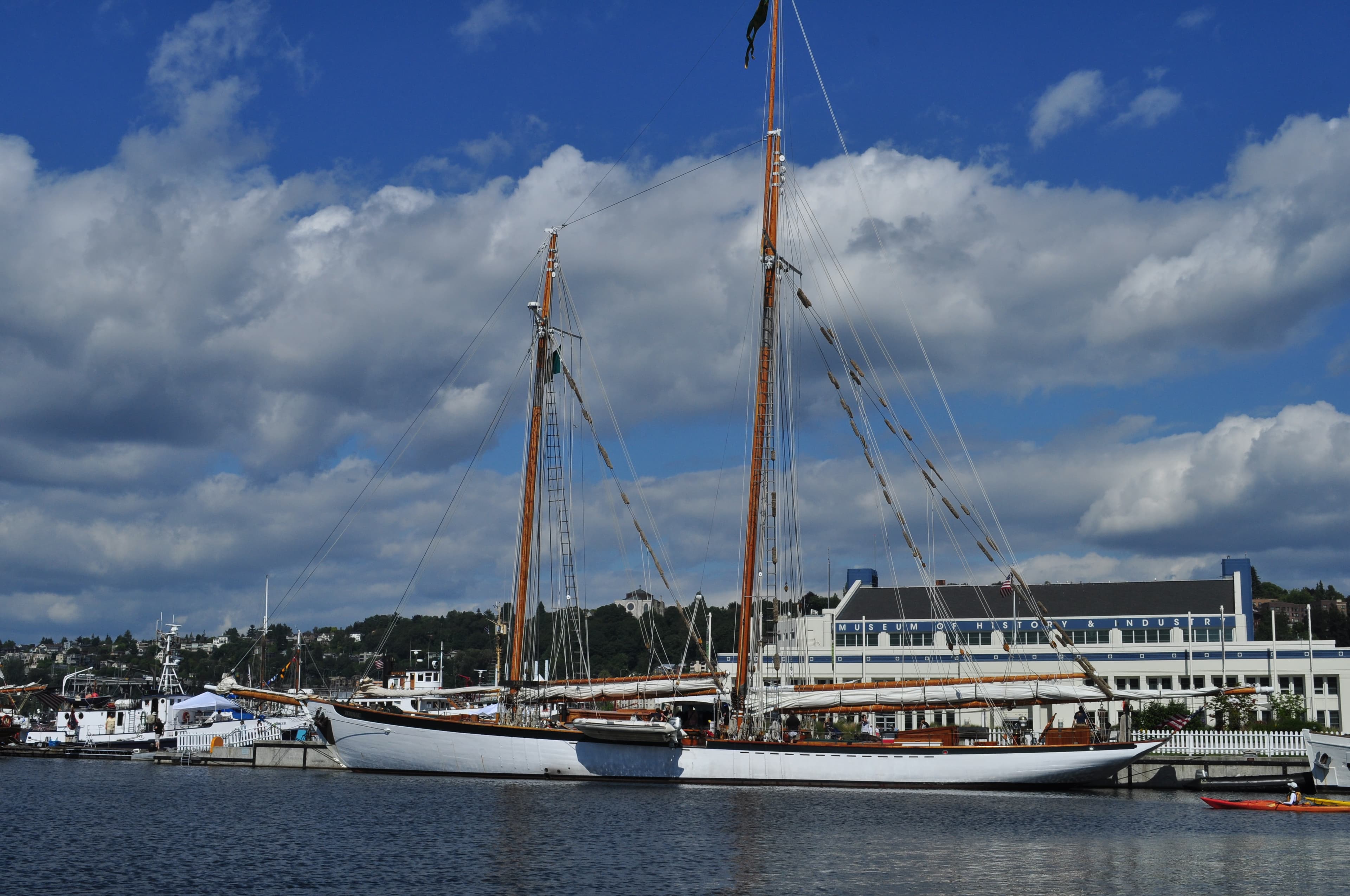 Schooner Zodiac sailing in Washington waters.