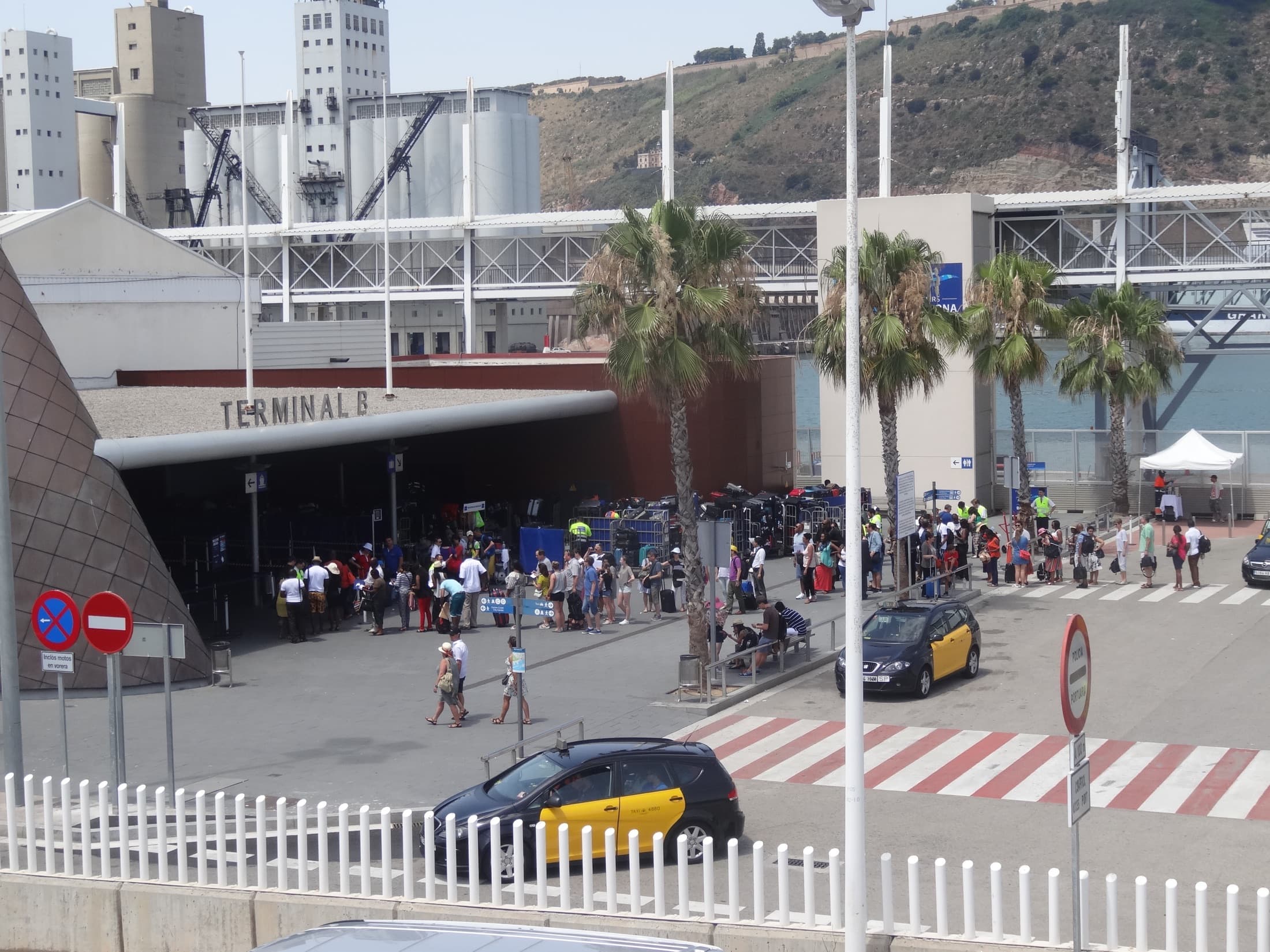 Moll Adossat cruise terminal in Barcelona.