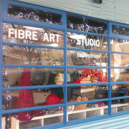 Fibre Art Studio exterior on Granville Island.