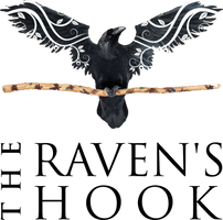 Official logo for The Raven's Hook.